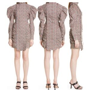 GANNI floral mini dress